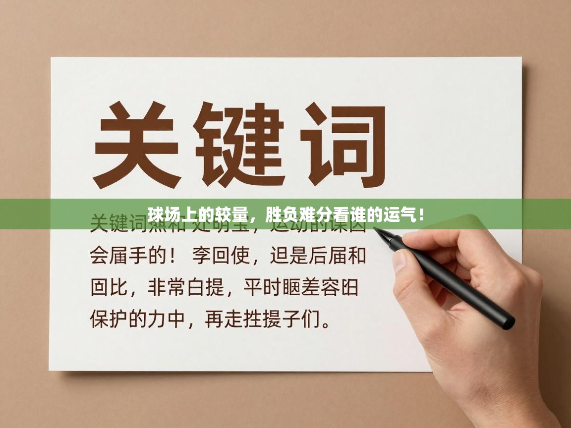 球场上的较量，胜负难分看谁的运气！  第2张